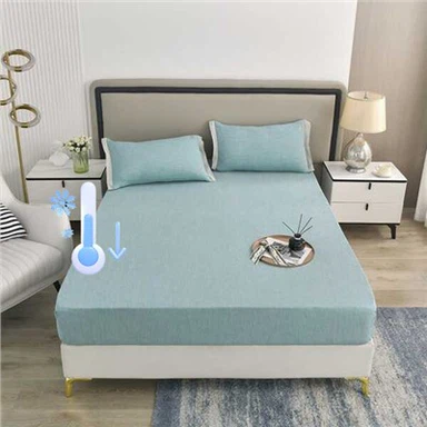 Ice Silk Tencel Solid Colour Sommer Sengetæppe